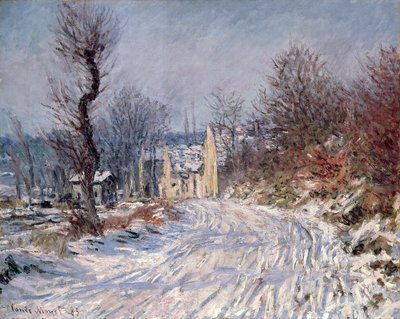 रोड टू गिवरनी, विंटर, 1885 द्वारा Claude Monet
